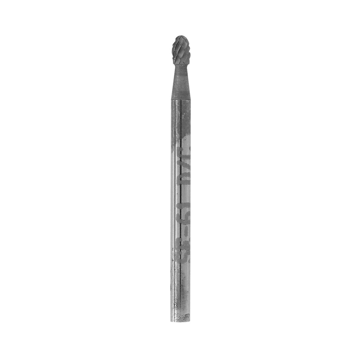 1-1/4" Solid Carbide Burs - 3/32" Shank, 3/32" x 1/8" Cut, Oval