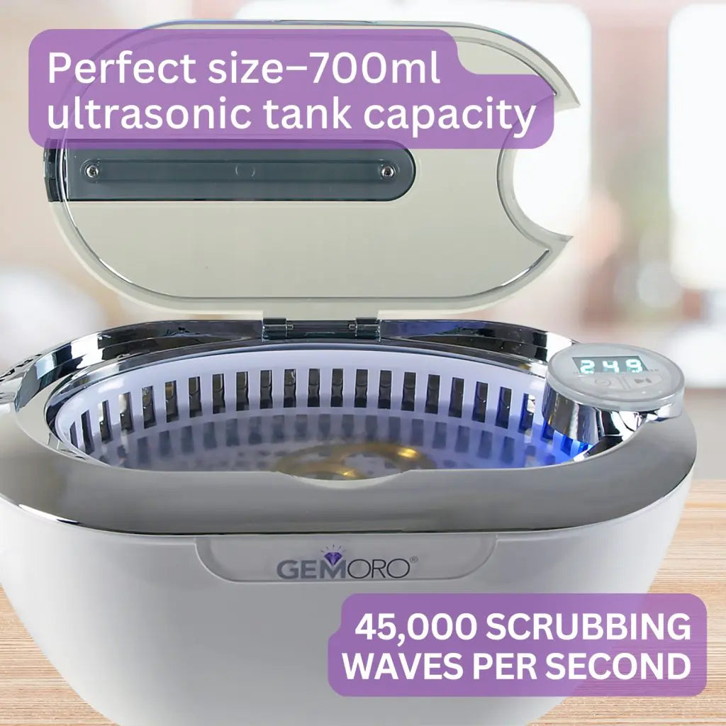 GEMORO LuxeSpa Personal Ultrasonic Jewelry Cleaner