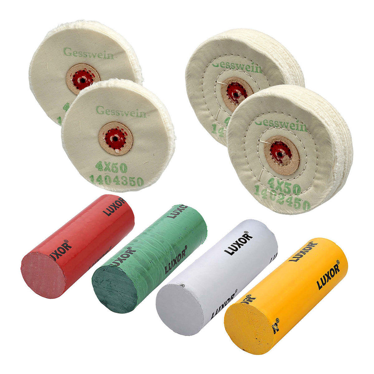 Luxor® Polishing Set with 4" Buffs Gesswein Canada
