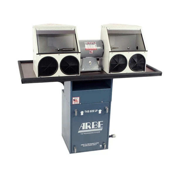 ARBE Closed Mini Double Spindle Floor Model Polishing System
