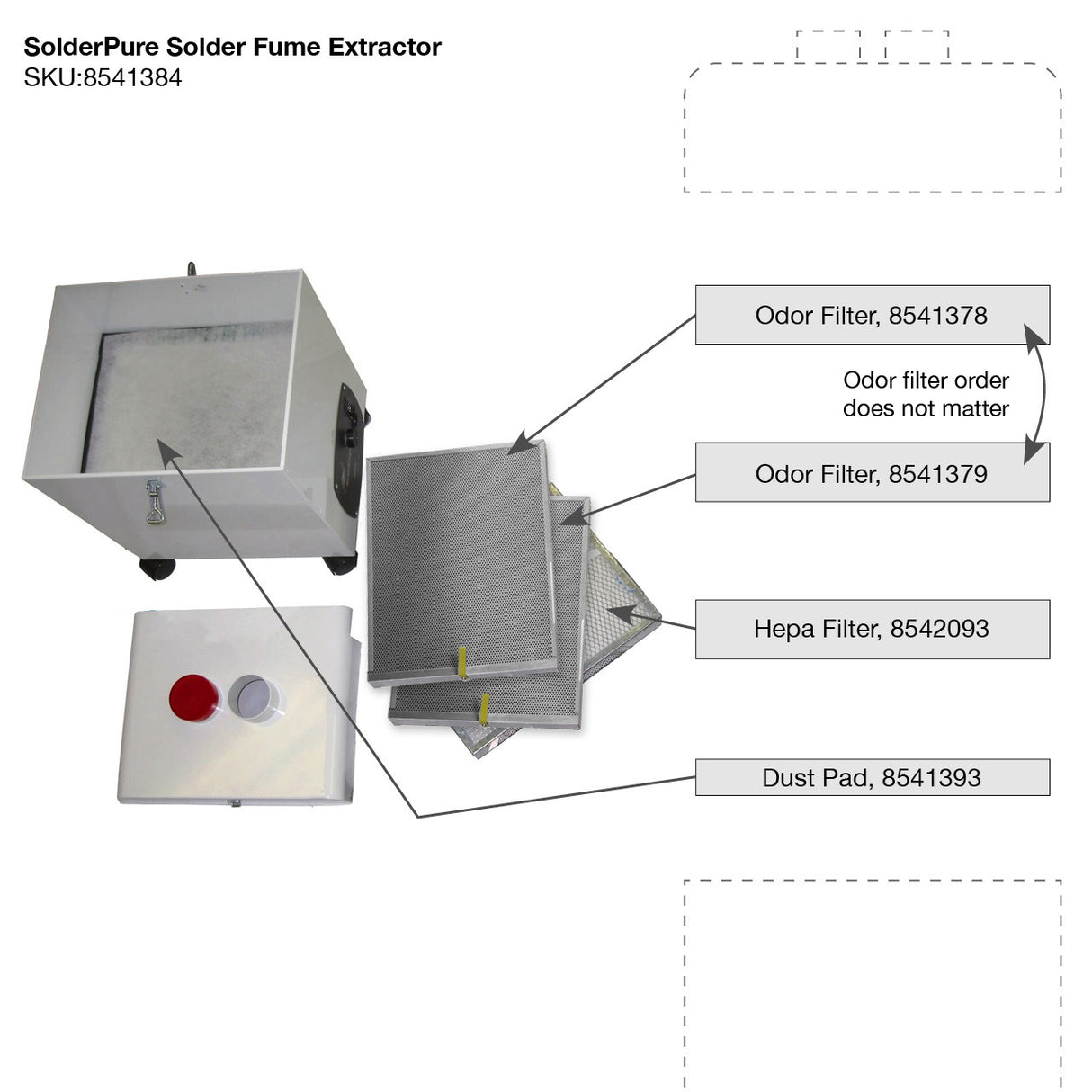 Quatro SolderPure Solder Fume & Particulate Extractor