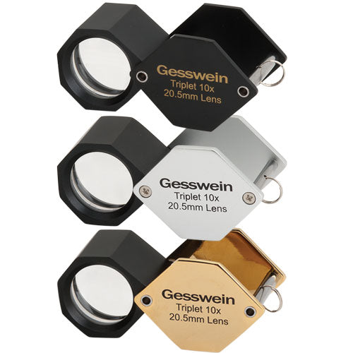 10X Gesswein® 20.5mm Hex Triplet Loupes