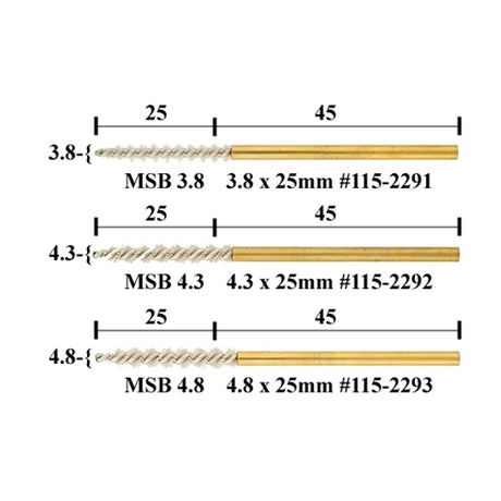 Micro Spiral Brushes - Abrasive Bristle