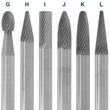 Solid Carbide Burs - 1/4" Shank