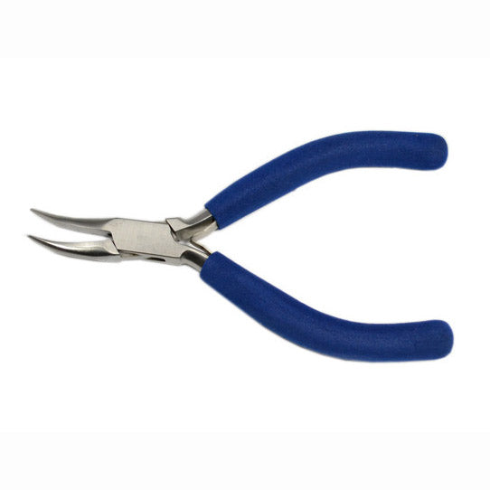 Foam Grip Stainless Bent Chain-Nose Pliers