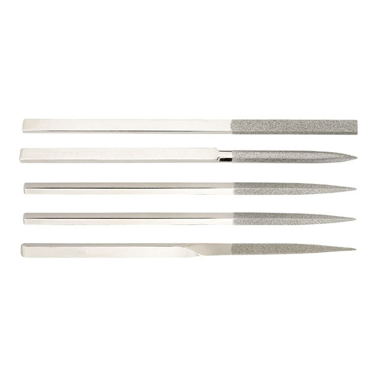 100 Inch Hand File Gesswein® 100 Grit 5 piece set of Heavy-Duty Diamond Hand Files ...