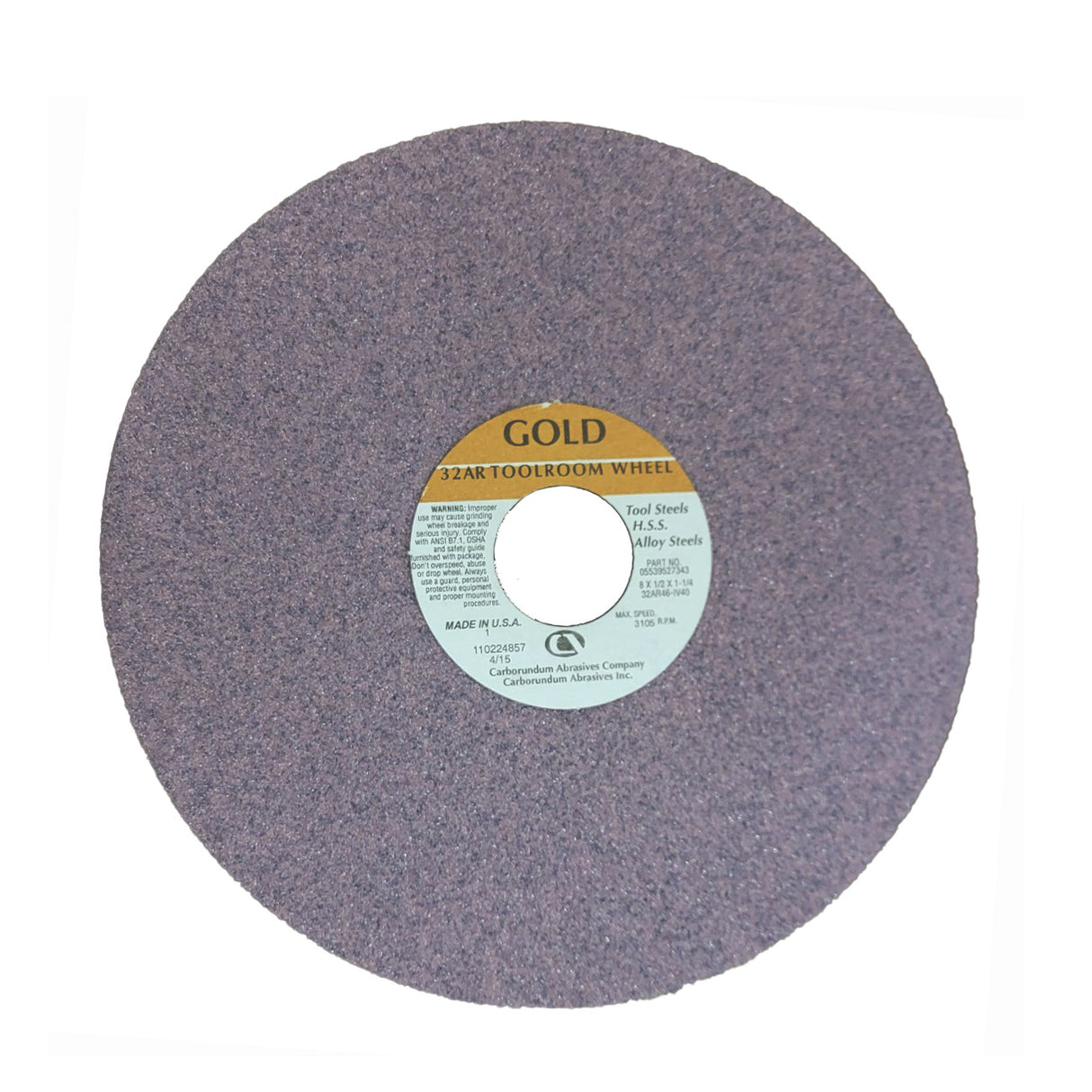 CARBO GOLD Toolroom Wheel 8" x 1/2 "x 1-1/4" (32AR46-IV40)