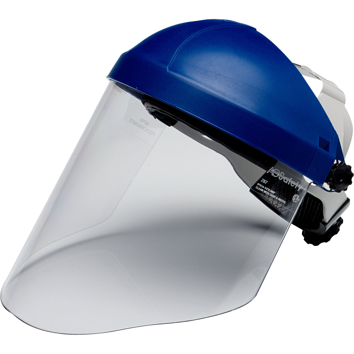 Ratchet Headgear with Polycarbonate Faceshield