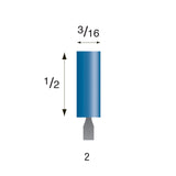 Blue Mounted Points, 3/32" Shank (Pkg. of 24)