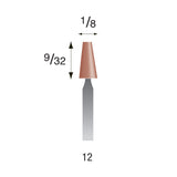 Red Mounted Points, 3/32" Shank (Pkg. of 24)