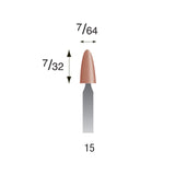 Red Mounted Points, 3/32" Shank (Pkg. of 24)