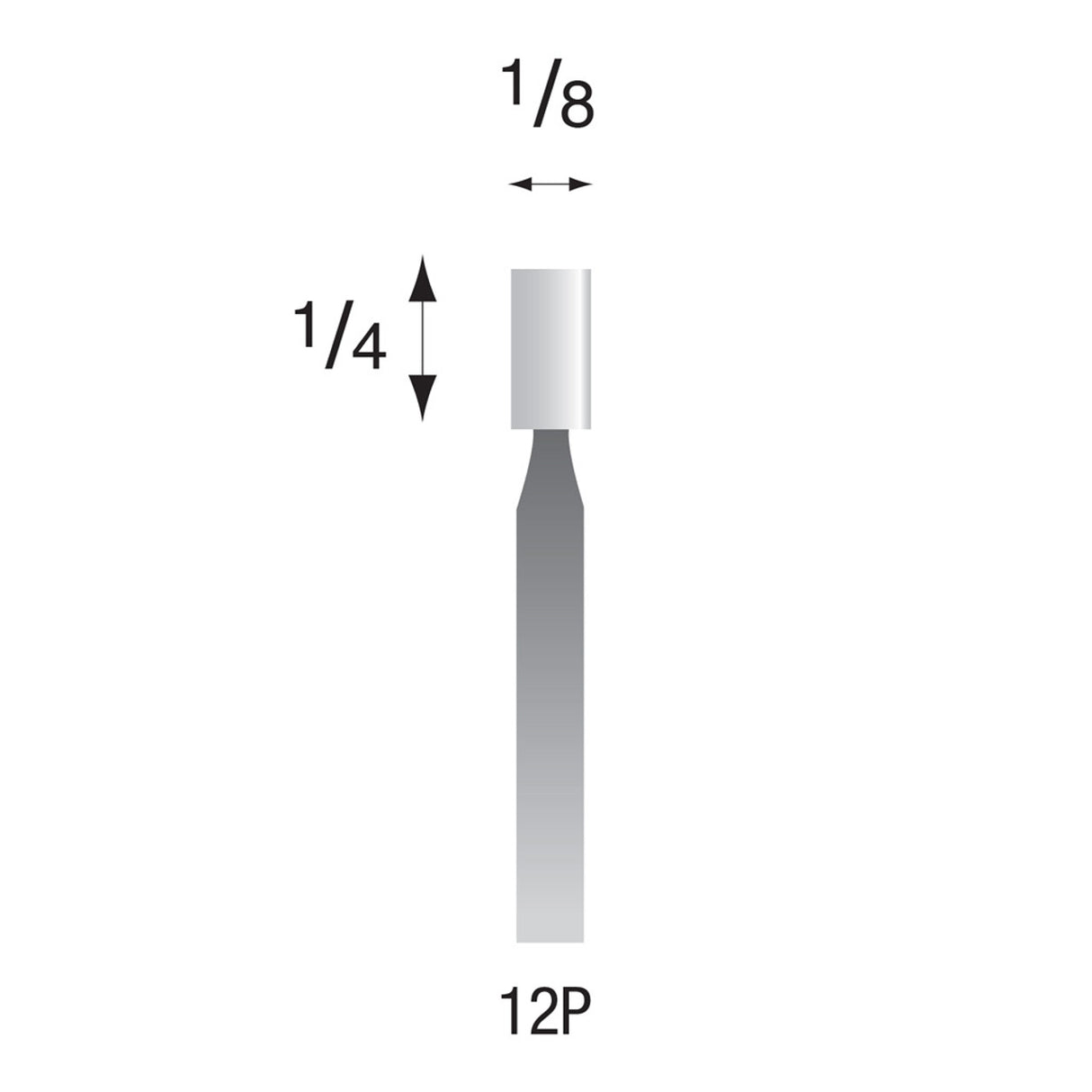 White Polishing Points, 3/32" Shank (Pkg. of 24)