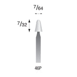 White Polishing Points, 3/32" Shank (Pkg. of 24)