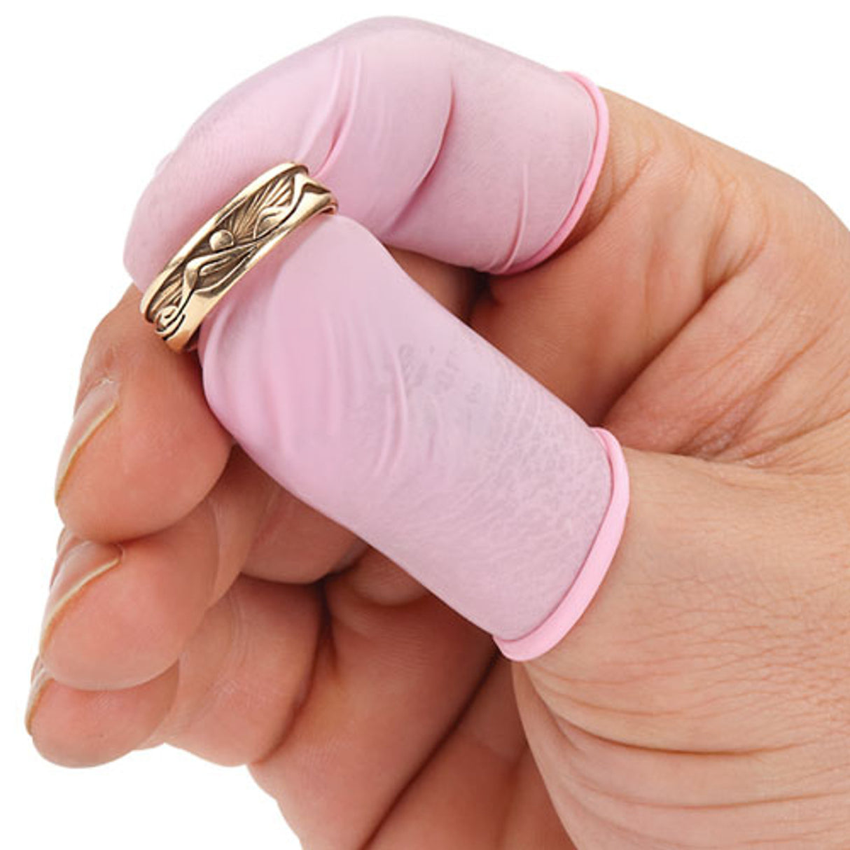 Pink Latex Finger Cots (10 Gross Box)