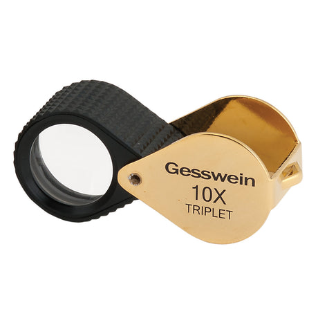 10X Triplet Loupe with Rubber Grip