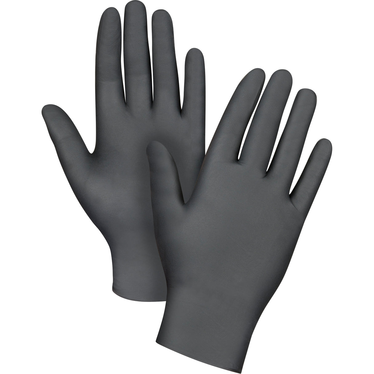 Disposable Gloves, Nitrile, 5-mil, Powder-Free, Black