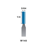 Blue Mounted Stones - "W" Style 1/8" Shank (Pkg. of 24)