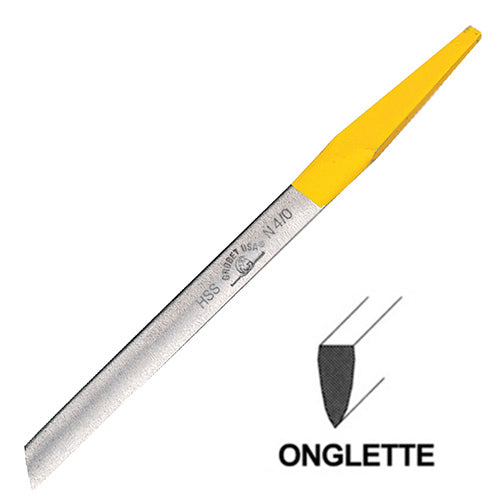 Grobet High Speed Steel Yellow Tang® Gravers (Onglette)